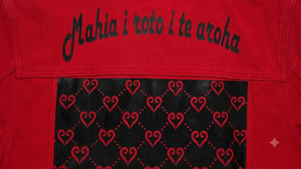 ❤️ One-Off Upcycled Denim Jacket | Mahia i roto i te aroha