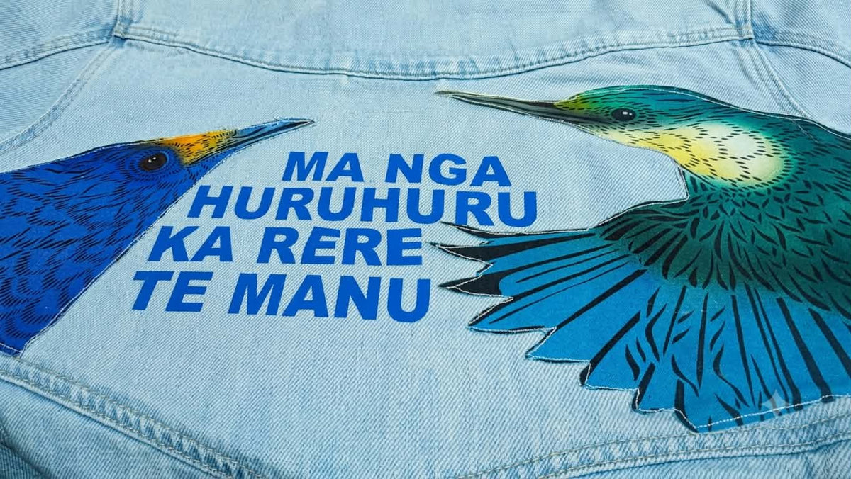 One-Off Upcycled Levi’s Denim Jacket | Mā ngā huruhuru ka rere te manu