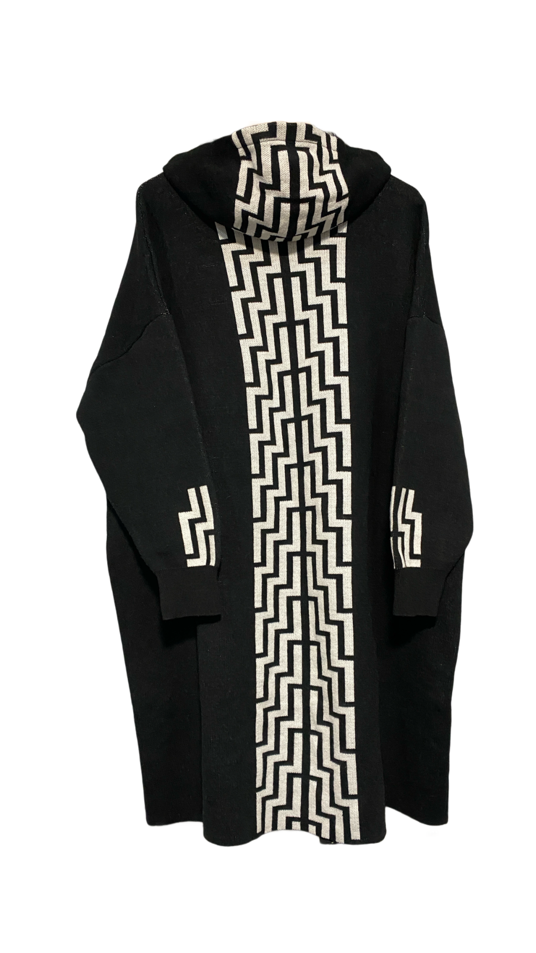 Poutama Hooded Kākahu (Cardigan)